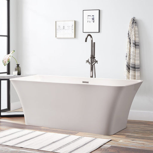 67" x 30" Freestanding Acrylic Bathtub - HomeBeyond