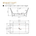 67" x 30" Freestanding Acrylic Bathtub - HomeBeyond