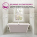 67" x 30" Freestanding Acrylic Bathtub - HomeBeyond