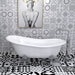 67" x 30" Freestanding Acrylic Bathtub Modern Stand Alone Soaking Tub - HomeBeyond