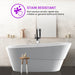 67" x 31" Freestanding Acrylic Bathtub - HomeBeyond