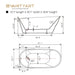 67" x 31" Freestanding Acrylic Bathtub - HomeBeyond