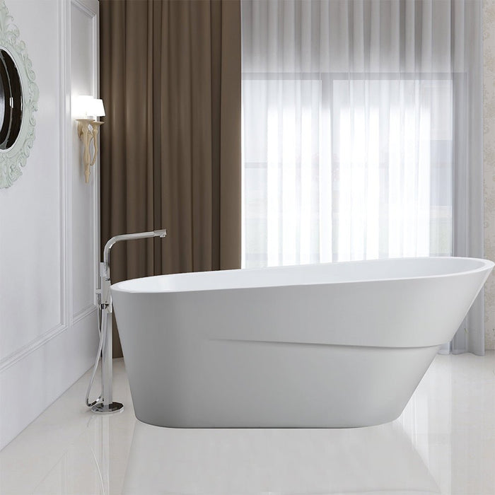 67" x 31" Freestanding Acrylic Bathtub - HomeBeyond