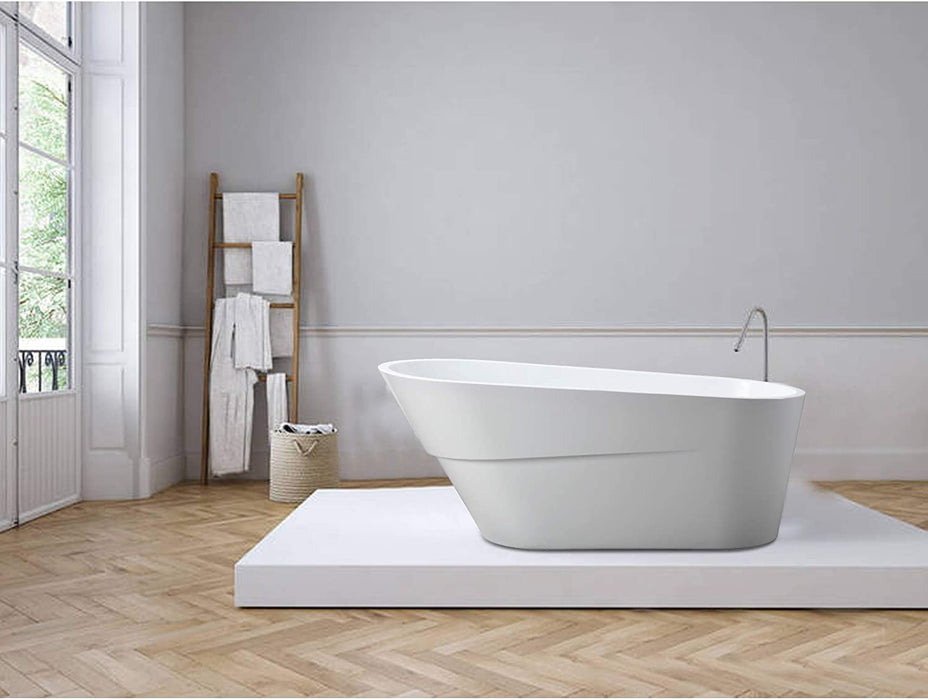 67" x 31" Freestanding Acrylic Bathtub - HomeBeyond