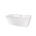 67" X 31" White Acrylic Freestanding Bathtub with Air Bubble System - HomeBeyond