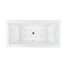 67" X 31" White Acrylic Freestanding Bathtub with Air Bubble System - HomeBeyond