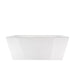 67" X 31" White Acrylic Freestanding Bathtub with Air Bubble System - HomeBeyond