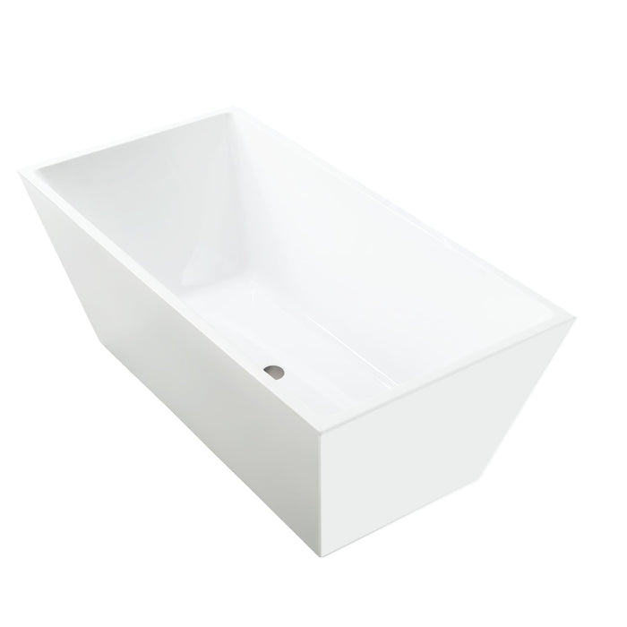 67" x 31.5" Freestanding Acrylic Bathtub - HomeBeyond