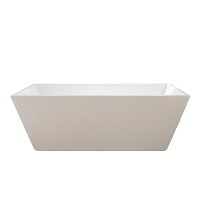 67" x 31.5" Freestanding Acrylic Bathtub - HomeBeyond