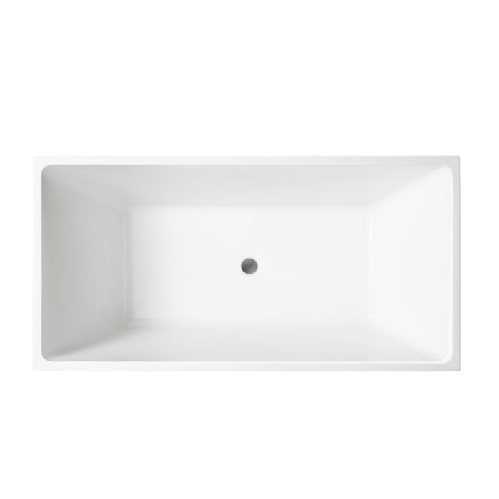67" x 31.5" Freestanding Acrylic Bathtub - HomeBeyond