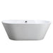 67" X 31.5" Non Slip White Acrylic Freestanding Bathtub - HomeBeyond