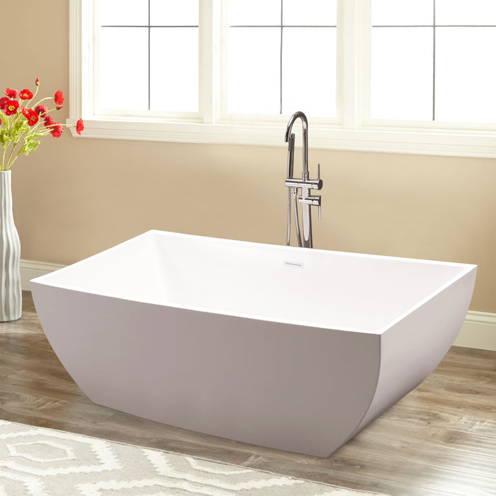 67" X 32" Acrylic Freestanding Bathtub - HomeBeyond