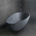 67" x 33.5" Freestanding Solid Surface Resin Stone Bathtub Soaking Tub - HomeBeyond