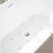 67/59/54 Inch Freestanding Acrylic Bathtub with Air Bubble System - HomeBeyond