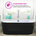 68" or 59" Freestanding Black/White Acrylic Bathtub - HomeBeyond