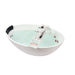 69" or 55" White Acrylic Freestanding Bathtub with Overflow and Pop-up Drain with Air Bath Option Available - HomeBeyond