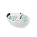 69" or 55" White Acrylic Freestanding Bathtub with Overflow and Pop-up Drain with Air Bath Option Available - HomeBeyond