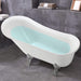 69" x 30" Freestanding White Acrylic Bathtub - HomeBeyond