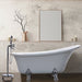 69" x 30" Freestanding White Acrylic Bathtub - HomeBeyond