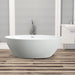 69" X 40" Freestanding White Acrylic Bathtub - HomeBeyond