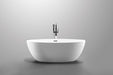69" X 40" Freestanding White Acrylic Bathtub - HomeBeyond