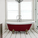 70" x 32" Freestanding Red Acrylic Bathtub - HomeBeyond