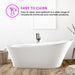 70" x 34" Acrylic Freestanding Bathtub - HomeBeyond