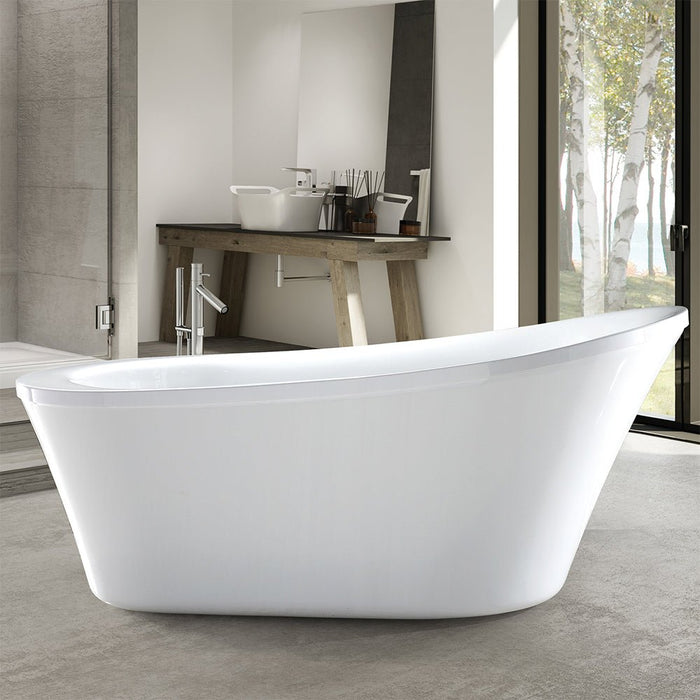 70" x 34" Acrylic Freestanding Bathtub - HomeBeyond