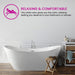 71" X 29" Freestanding Acrylic Bathtub - HomeBeyond