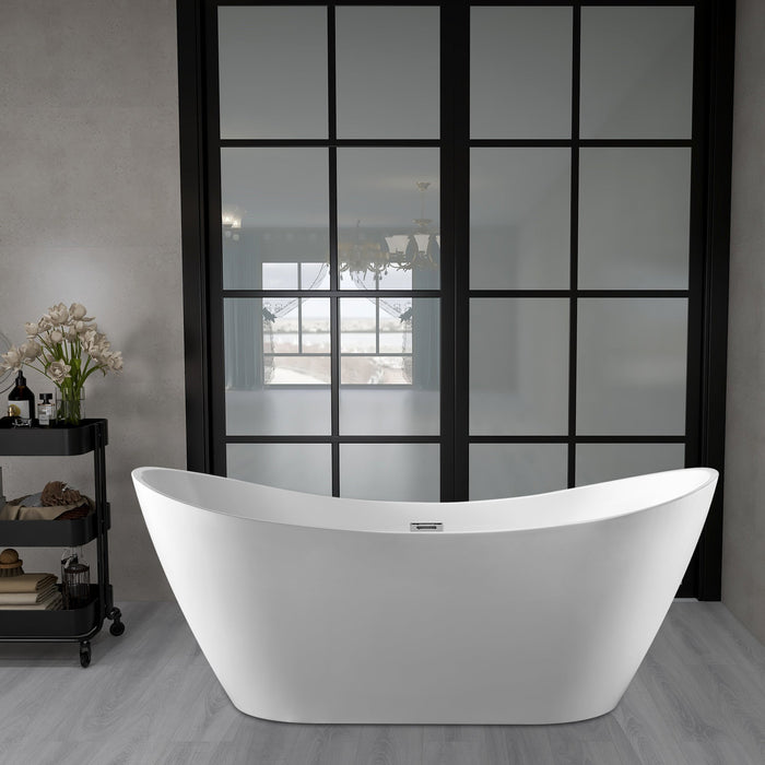 71" X 29" Freestanding Acrylic Bathtub - HomeBeyond