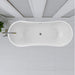 71" X 29" Freestanding Acrylic Bathtub - HomeBeyond