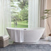 71" X 33" White Acrylic Freestanding Bathtub - HomeBeyond