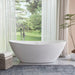 71" X 33" White Acrylic Freestanding Bathtub - HomeBeyond