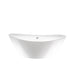 71" X 33" White Acrylic Freestanding Bathtub with Air Bubble System - HomeBeyond