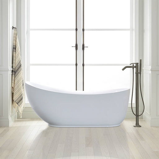 71" x 35" Freestanding Acrylic Bathtub - HomeBeyond