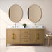 72” Double Sink Bathroom Vanity Cabinet with Engineered Marble Top - HomeBeyond