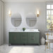 72” Double Sink Bathroom Vanity Cabinet with Engineered Marble Top - HomeBeyond