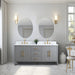 72” Double Sink Bathroom Vanity Cabinet with Engineered Marble Top - HomeBeyond