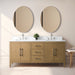 72” Double Sink Bathroom Vanity Cabinet with Engineered Marble Top - HomeBeyond