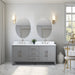 72” Double Sink Bathroom Vanity Cabinet with Engineered Marble Top - HomeBeyond