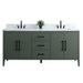 72” Double Sink Bathroom Vanity Cabinet with Engineered Marble Top - HomeBeyond