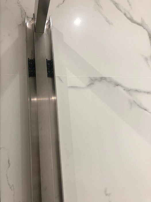 76 in. H x 60 in. W Frameless Sliding Shower Door - HomeBeyond