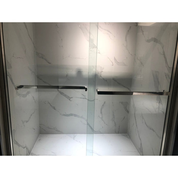 76 in. H x 60 in. W Frameless Sliding Shower Door - HomeBeyond