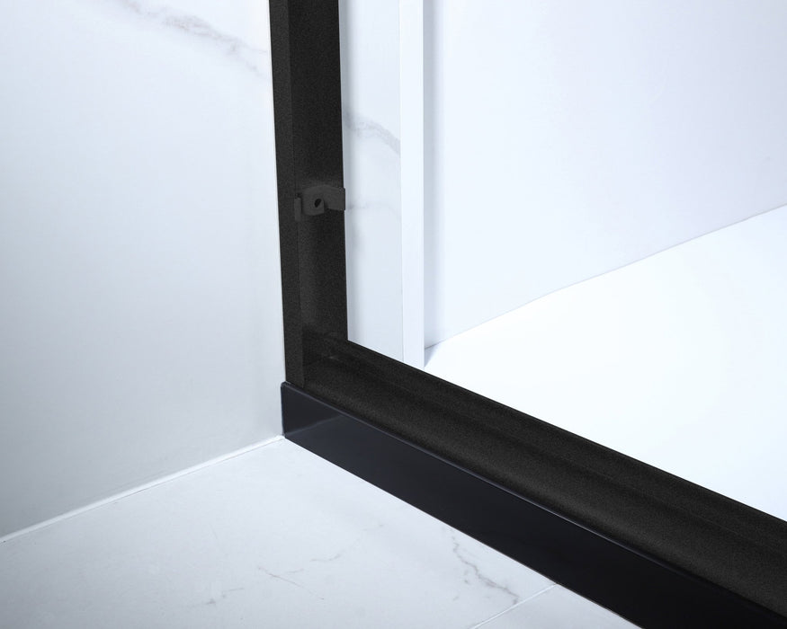 76 in. H x 60 in. W Frameless Sliding Shower Door - HomeBeyond