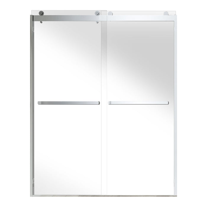 76 in. H x 60 in. W Frameless Sliding Shower Door - HomeBeyond
