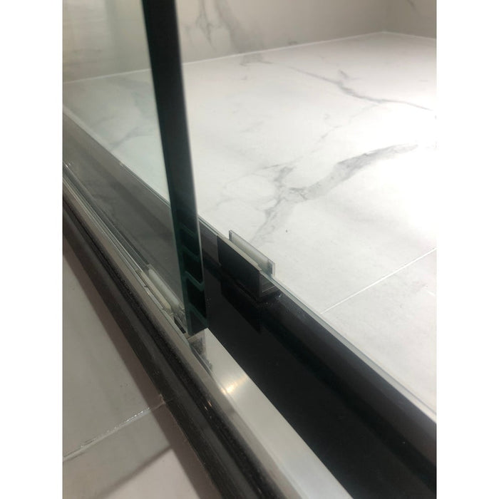 76 in. H x 60 in. W Frameless Sliding Shower Door - HomeBeyond