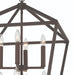 8 Candle Style Light Lantern Geometric Chandelier Lighting - HomeBeyond