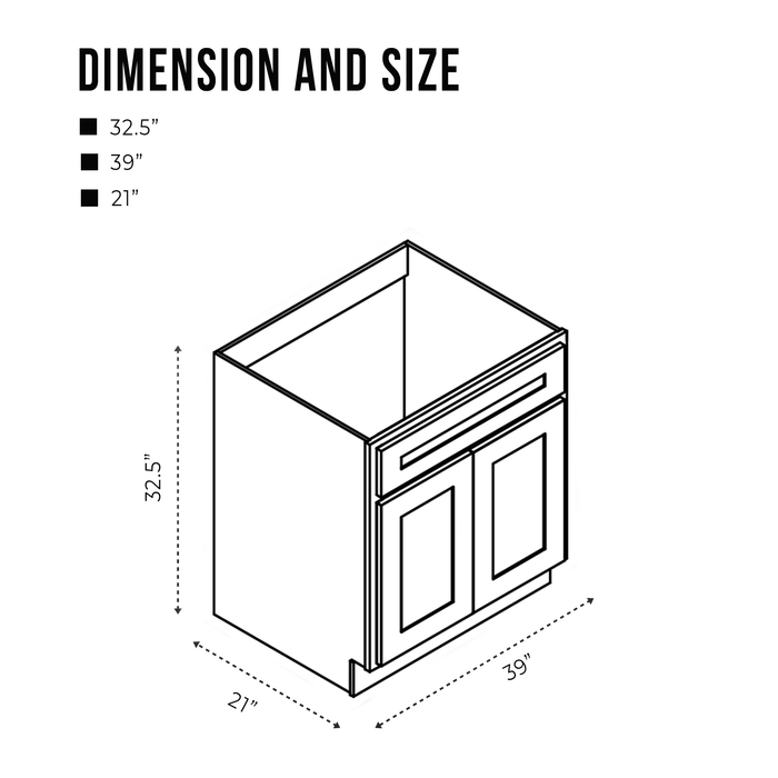 39" Bathroom Vanity Cabinet