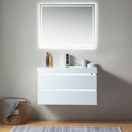 Annecy 36" Single Sink Wall-Mounted Bathroom Vanity Set - HomeBeyond
