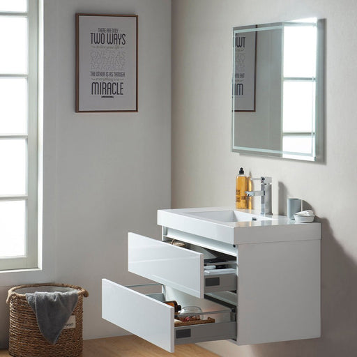 Annecy 36" Single Sink Wall-Mounted Bathroom Vanity Set - HomeBeyond
